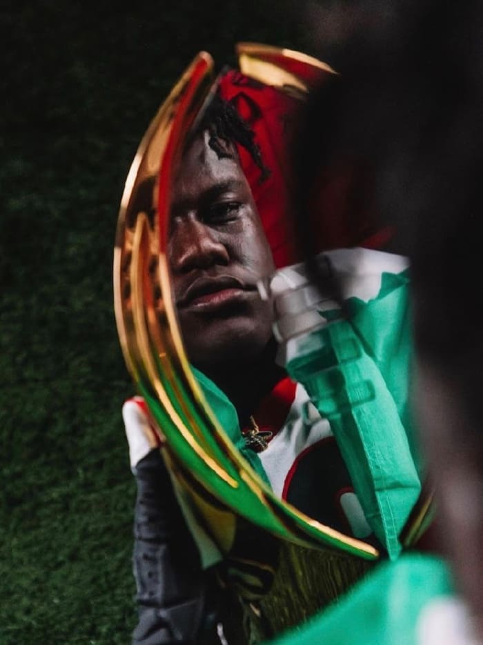 Joseph Jonah-Ajonye on his Official Visit to Georgia prior to his Commitment. 